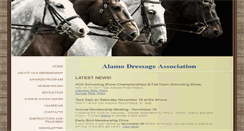 Desktop Screenshot of alamodressage.org